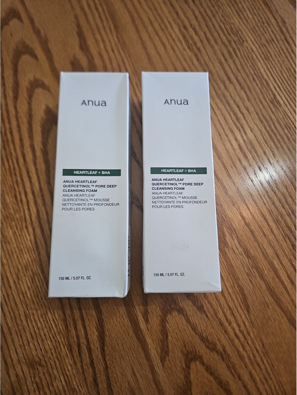 NEW Anua Heartleaf Quercetinol Pore Deep Cleansing Foam 150ml (2 Pack)